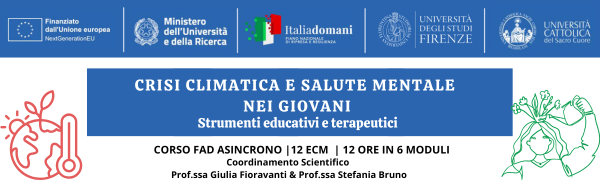 CRISI CLIMATICA E SALUTE MENTALE NEI GIOVANI. STRUMENTI EDUCATIVI E TERAPEUTICI